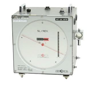 W-NK Wet Gas Meter (Model A, 5 LPM, 0.5 Liter per Revolution)